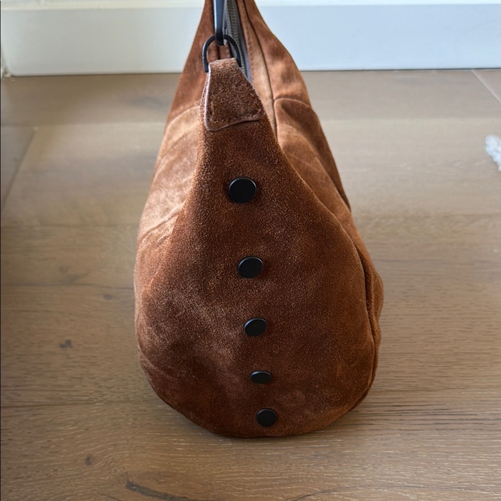 Hammitt, Suede Hobo Shoulder Bag in Brown - Picture 3 of 5